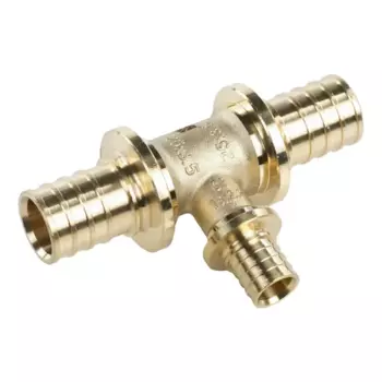 Тройник переходной Рехау 25x16x25 мм латунь