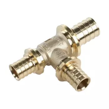 Тройник переходной Рехау 25x20x20 мм латунь