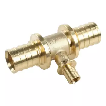 Тройник переходной Рехау 32x16x32 мм латунь