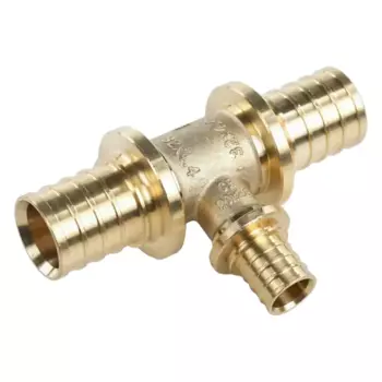 Тройник переходной Рехау 32x20x32 мм латунь