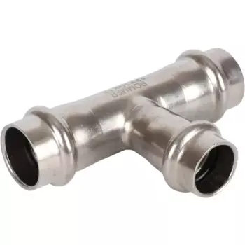 Тройник переходной Rommer 18x15x18 мм ВПр нержавеющая сталь