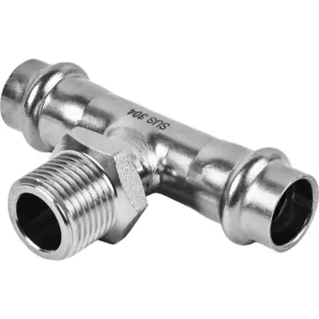 Тройник переходной Rommer 1/2"x15 мм ВПр-НР нержавеющая сталь