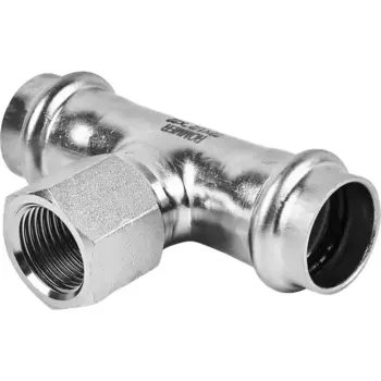 Тройник переходной Rommer 1/2"x22 мм ВПр-ВР нержавеющая сталь