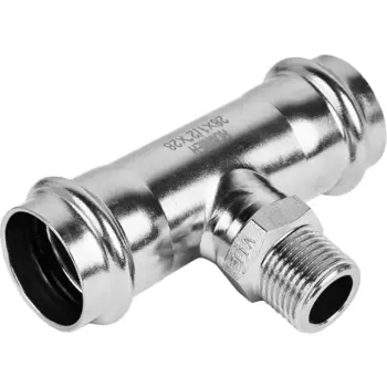 Тройник переходной Rommer 1/2"x28 мм ВПр-НР нержавеющая сталь