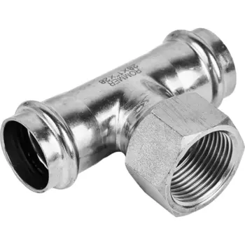 Тройник переходной Rommer 1"x28 мм ВПр-ВР нержавеющая сталь