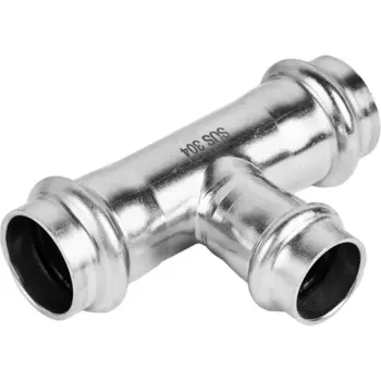 Тройник переходной Rommer 22x18x22 мм ВПр нержавеющая сталь