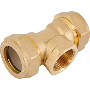 Тройник комбинированный Stahlmann 20x3/4"x20 мм ВР латунь