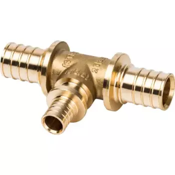 Тройник переходной Stout 25x16x25 мм латунь