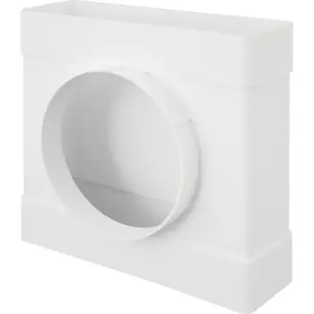 Тройник плоский-круглый Equation D125x60x204 мм пластик