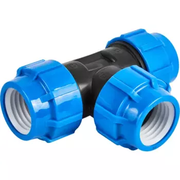 Тройник ПНД Политэк 63x63x63 мм