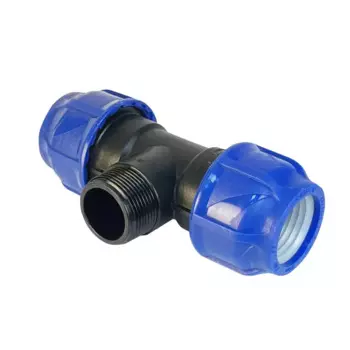 Тройник комбинированный Valfex 40x1 1/4"x40 мм НР полипропилен 1210024011440