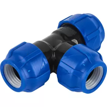 Тройник Valfex 32x32x32 мм полипропилен 1210012323232