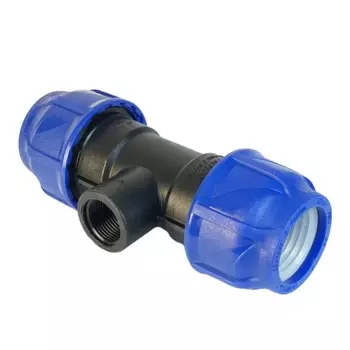 Тройник ПНД Valfex 3/4"x40x40 мм внутренняя резьба