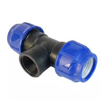 Тройник ПНД Valfex 40x1 1/4"x40 мм ВР