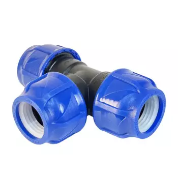 Тройник Valfex 40x40x40 мм полипропилен 1210012404040