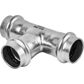 Тройник равнопроходной Rommer 22 мм ВПр нержавеющая сталь