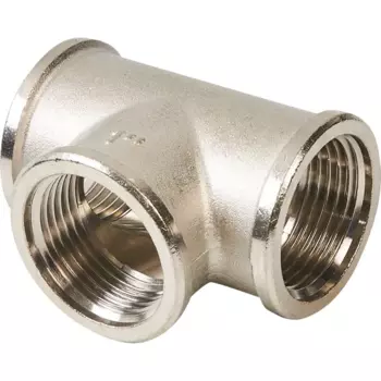 Тройник Stout 1"x1"x1" ВР латунь