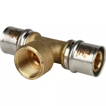 Тройник комбинированный Stout 26x3/4"x26 мм ВР ВПр латунь