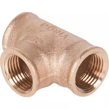 Тройник Viega 264222, внутренняя резьба, 1/2", бронза 264222