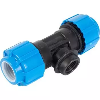 Тройник комбинированный ТПК-Аква 25x1/2"x25 мм ВР полипропилен