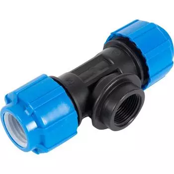 Тройник комбинированный ТПК-Аква 25x3/4"x25 мм ВР полипропилен