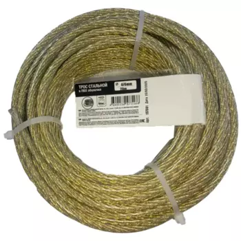 Трос стальной оцинкованный Tech-Krep 4/6 мм 20 м.