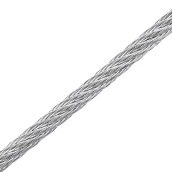 Трос Standers стальной оцинкованный DIN 3055 6 мм цвет серебро 20 м/уп.