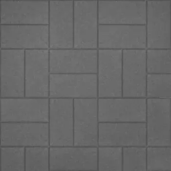 Тротуарная плитка Кирпичик 200x100x60 мм серый