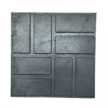 Тротуарная плитка полимерно-песчаная 250x250x23 мм графит
