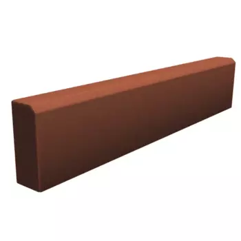 Тротуарный бордюр 1000x200x80 мм красный