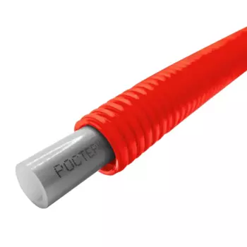 Труба гофрированная для прокладки труб Ростерм 25 мм 50 м полиэтилен цвет красный