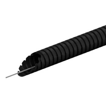 Труба гофрированная LEXMAN, ПНД с зондом D16 мм 50 м цвет черный