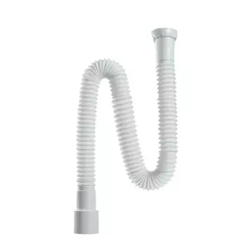 Труба гофрированная с гайкой Equation 1 1/2"x40/50x800 мм цвет белый