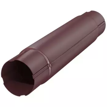 Труба соединительная D90 1000 мм цвет вишня