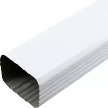 Труба водосточная 76x102x2000 мм цвет белый