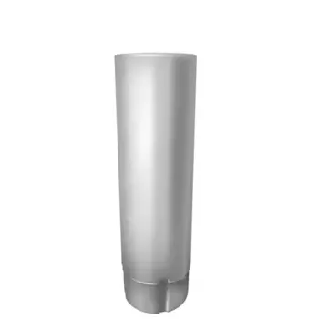 Труба водосточная круглая РЕ 2000x90 мм цвет белый