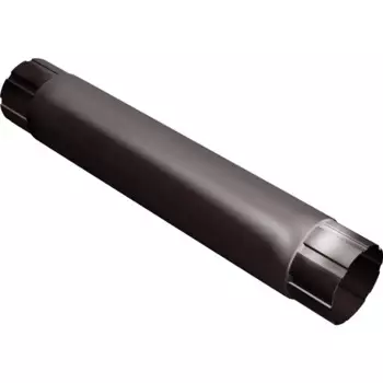 Труба водосточная соединительная Optima 90 мм 1 м цвет шоколад