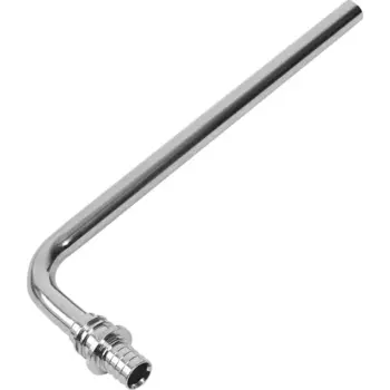 Трубка для подключения радиатора Г-образная Stout 20/250мм латунь