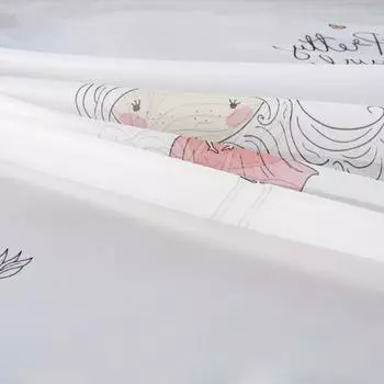 Тюль 1 м/п Девочка вуаль 300 см цвет желто-розовый