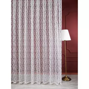 Тюль 1 м/п Классика сетка 280 см цвет кремовый