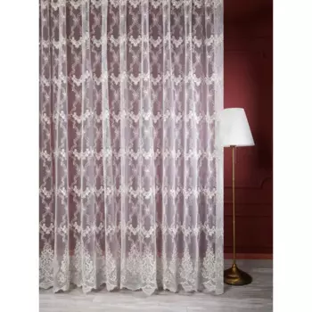 Тюль 1 м/п Корд сетка 280 см цвет бежево-серый