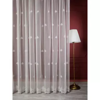 Тюль 1 м/п Коронки сетка 280 см цвет бежево-золотой