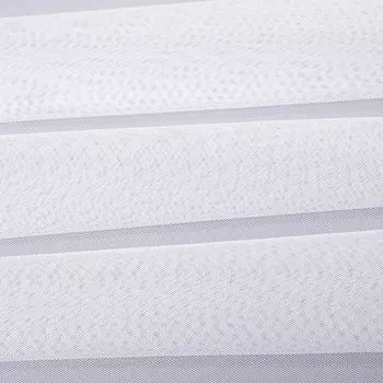 Тюль 1 м/п Однотонный мелкая сетка 300 см цвет белый