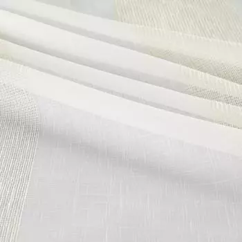 Тюль 1 м/п Полосы батист 300 см цвет бежевый