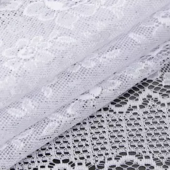 Тюль 1 м/п Розочки жаккард 150 см цвет белый