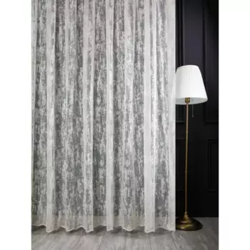 Тюль 1 м/п Жаккард сетка 290 см цвет кремовый