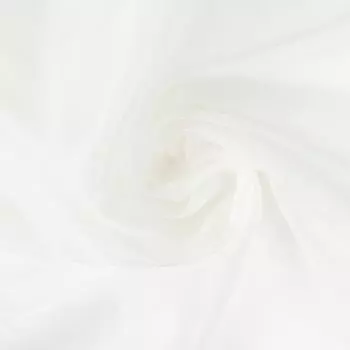 Тюль 1 п/м сетка с блестками цвет молочный