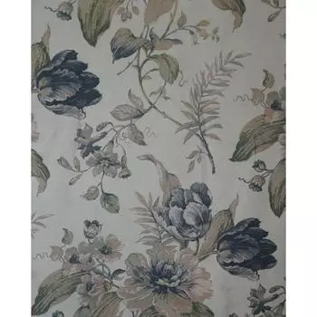 Тюль «Цветы» вуаль 280 см цвет синий