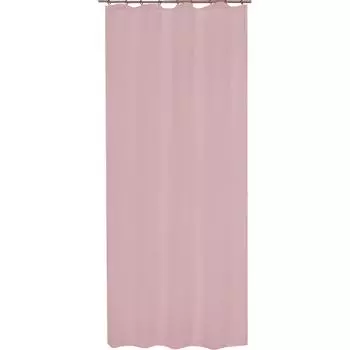 Тюль на ленте, 140x260 см, однотон, цвет розовый