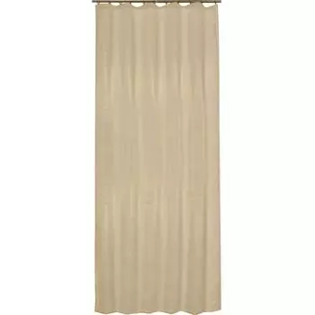 Тюль на ленте, 140x260 см, однотон, цвет золотой